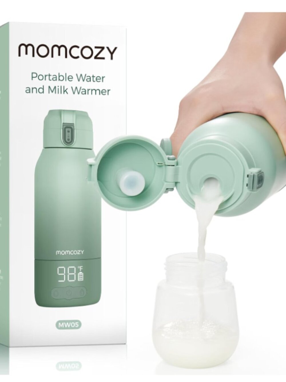 Momcozy Portable Bottle Warmer for Breast Milk, Baby Travel Essentials